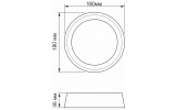 Светильник светодиодный (LED) круглый накладной 18Вт 5000K, TITANUM изображение 5 (габаритные размеры)