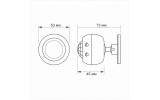 Датчик движения и освещенности инфракрасный VL-SPS27W 1200Вт 360° 8м IP20 белый, VIDEX, VIDEX изображение 4 (габаритные размеры)