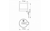 Датчик освещенности фотометрический VL-SN03 25A IP44, VIDEX изображение 4 (габаритные размеры)