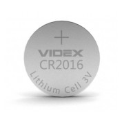 Батарейка літієва CR2016 упаковка blister 5 шт., VIDEX міні-фото