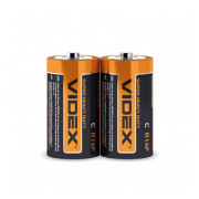 Батарейка солевая R14P/C упаковка shrink 2 шт., VIDEX мини-фото