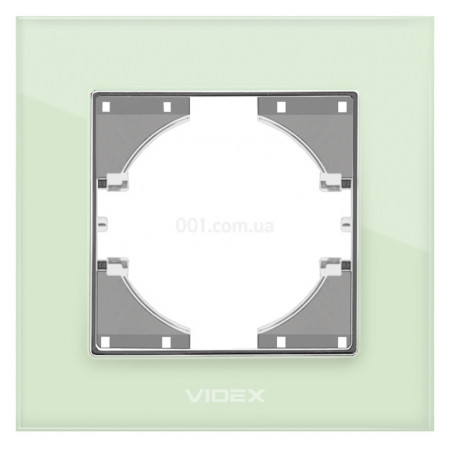 Рамка 1-местная горизонтальная BINERA зеленое стекло, VIDEX (VF-BNFRG1H-GR) фото