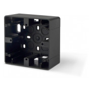 Коробка накладного монтажу одинарна BINERA чорний графіт, VIDEX міні-фото