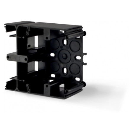 Модуль коробки накладного монтажа BINERA черный графит, VIDEX (VF-BNMB2-BG) фото