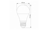 Светодиодная (LED) лампа A60e 10Вт E27 4100K с датчиком освещенности, VIDEX изображение 4 (габаритные размеры)