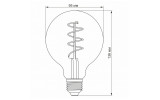 Светодиодная (LED) лампа Filament G95FASD 5Вт E27 2200K диммерная бронза, VIDEX изображение 4 (габаритные размеры)