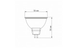 Світлодіодна (LED) лампа MR16e 6Вт GU5.3 4100K, VIDEX зображення 3 (габаритні розміри)