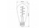 Светодиодная (LED) лампа Filament ST64FGD 4Вт E27 2100K диммерная графит, VIDEX изображение 3 (габаритные размеры)