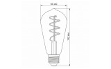 Світлодіодна (LED) лампа Filament ST64FGD 4Вт E27 2100K димерна графіт, VIDEX зображення 3 (габаритні розміри)