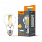 Світлодіодна (LED) лампа Filament A60F 10Вт E27 4100K, VIDEX міні-фото