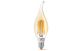 Светодиодная (LED) лампа Filament C37FtA 6Вт E14 2200K бронза, VIDEX изображение 2