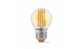 Світлодіодна (LED) лампа Filament G45FA 4Вт E27 2200K бронза, VIDEX зображення 2