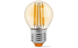 Светодиодная (LED) лампа Filament G45FA 6Вт E27 2200K бронза, VIDEX изображение 2