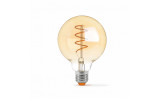 Светодиодная (LED) лампа Filament G95FASD 5Вт E27 2200K диммерная бронза, VIDEX изображение 2