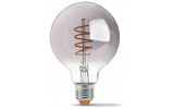 Светодиодная (LED) лампа Filament G95FGD 4Вт E27 2100K диммерная графит, VIDEX изображение 2
