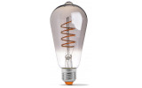 Светодиодная (LED) лампа Filament ST64FGD 4Вт E27 2100K диммерная графит, VIDEX изображение 2