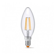 Светодиодная (LED) лампа Filament C37F 4Вт 3000K E14, VIDEX Светодиодная (LED) лампа Filament C37F 4Вт 3000K E14, VIDEX мини-фото