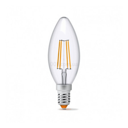 Светодиодная (LED) лампа Filament C37F 4Вт 3000K E14, VIDEX (23679) фото