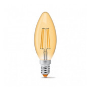 Светодиодная (LED) лампа Filament C37FA 4Вт 2200K E14, VIDEX Светодиодная (LED) лампа Filament C37FA 4Вт 2200K E14, VIDEX мини-фото