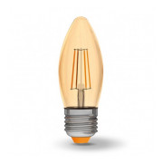Світлодіодна (LED) лампа Filament C37FA 4Вт 2200K E27, VIDEX Світлодіодна (LED) лампа Filament C37FA 4Вт 2200K E27, VIDEX міні-фото