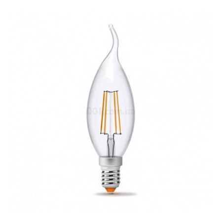 Світлодіодна (LED) лампа Filament C37Ft 4Вт 4100K E14, VIDEX (23684) фото
