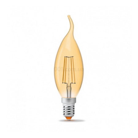 Светодиодная (LED) лампа Filament C37FtA 4Вт 2200K E14, VIDEX (23685) фото