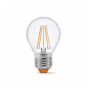 Светодиодная (LED) лампа Filament G45F 4Вт 3000K E27, VIDEX Светодиодная (LED) лампа Filament G45F 4Вт 3000K E27, VIDEX мини-фото