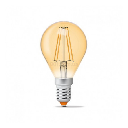 Світлодіодна (LED) лампа Filament G45FA 4Вт 2200K E14, VIDEX (23689) фото