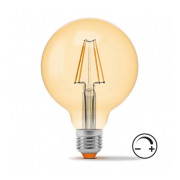 Світлодіодна (LED) лампа Filament G95FAD 7Вт 2200K E27 димерна, VIDEX міні-фото