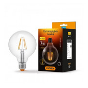 Світлодіодна (LED) лампа Filament G95FD 7Вт 4100K E27 димерна, VIDEX міні-фото
