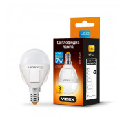 Світлодіодна (LED) лампа G45 7Вт 3000K E14, VIDEX міні-фото