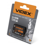 Аккумулятор Li-ion VLF-B12 (захист) 1200mAh упаковка blister card 1 шт., VIDEX мини-фото