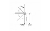 Лампа настольная светодиодная (LED) с беспроводной зарядкой VL-TF17B 18Вт 500лм 1800-6500K черная, VIDEX изображение 13 (габаритные размеры)