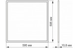 Панель светодиодная (LED) 40Вт 4100K матовая, VIDEX изображение 5 (габаритные размеры)