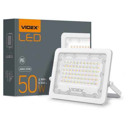 Прожектор світлодіодний (LED) F2e 50Вт 5000лм 5000K IP65 білий, VIDEX (VL-F2e-505W) фото