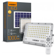 Прожектор светодиодный (LED) автономный 50Вт 1000лм 5000K IP65 3.2V серый, VIDEX мини-фото