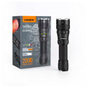 Ліхтарик світлодіодний (LED) тактичний VLF-AT255RG 2000лм 5000K чорний, VIDEX міні-фото