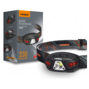 Ліхтарик світлодіодний (LED) налобний VLF-H015 330лм 5000K чорний, VIDEX міні-фото