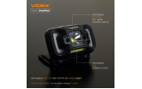 Фонарик светодиодный (LED) налобный VLF-H025C 310лм 5000K черный, VIDEX изображение 4