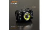 Фонарик светодиодный (LED) налобный VLF-H035C 410лм 5000K черный, VIDEX изображение 4