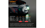 Фонарик светодиодный (LED) налобный VLF-H075C 550лм 5000K черный, VIDEX изображение 12