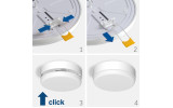 Рамка накладного монтажу безрамкового круглого світильника VL-DLFR-154, VIDEX зображення 2 (застосування)