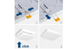 Рамка накладного монтажу безрамкового квадратного світильника VL-DLFS-154, VIDEX зображення 2 (застосування)