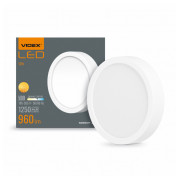 Светильник светодиодный (LED) накладной круглый 12Вт 5000K белый, VIDEX мини-фото
