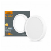 Світильник світлодіодний (LED) накладний круглий 18Вт 5000K білий, VIDEX міні-фото