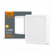 Світильник світлодіодний (LED) накладний квадрат 18Вт 5000K білий, VIDEX міні-фото
