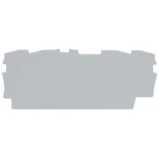 Пластина торцева і проміжна для 4-провідних клем серії 2000 сіра, WAGO міні-фото