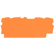 Пластина торцева і проміжна для 4-провідних клем серії 2000 помаранчева, WAGO міні-фото
