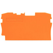 Пластина торцева і проміжна для 2-провідних клем серії 2004 помаранчева, WAGO міні-фото