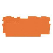 Пластина торцевая и промежуточная для 3-проводных клемм серии 2004 оранжевая, WAGO мини-фото